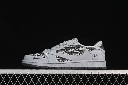 All categories Air Jordan Jordan series basketball shoes Air Jordan 1 Low High-end customized low-top sneakers Travis Scott x Fragment Design x Air Jordan 1 Low OG SP AJ1 Joe 1 Dior joint lime low-top cultural casual sneakers LD2025-031